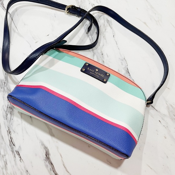 Kate Spade Striped Crossbody Purse - Picture 13 of 14